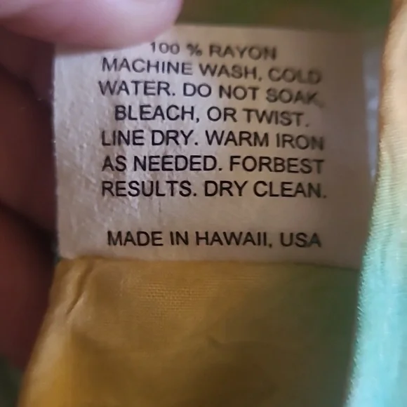 Vintage Jams World Ivory Flower Sleeveless Top/Mini Dress? Sz M, Made in Hawaii - Picture 5 of 5